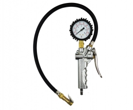 87psi// 360 degree Rotary Gauge TIRE INFLATOR WITH CLIP